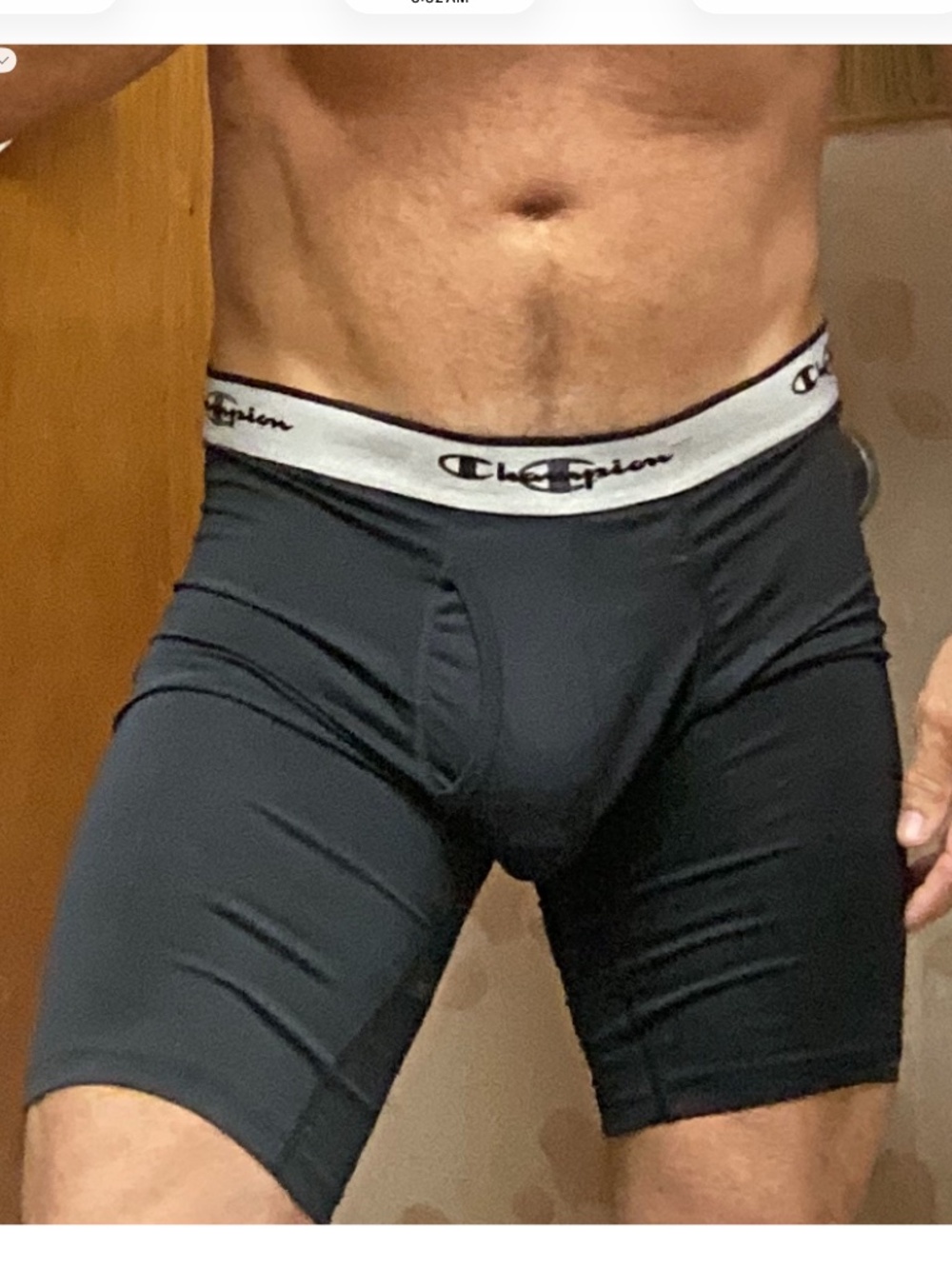 Vintage champion boxers, black, medium.